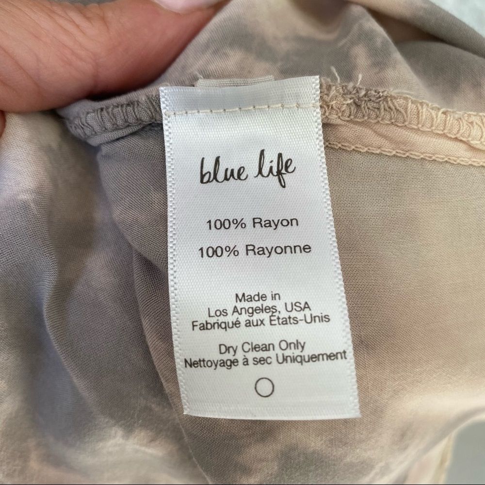 Blue Life Pink Grey Tie Dye Smocked Mini Skirt XS - Picture 5 of 7